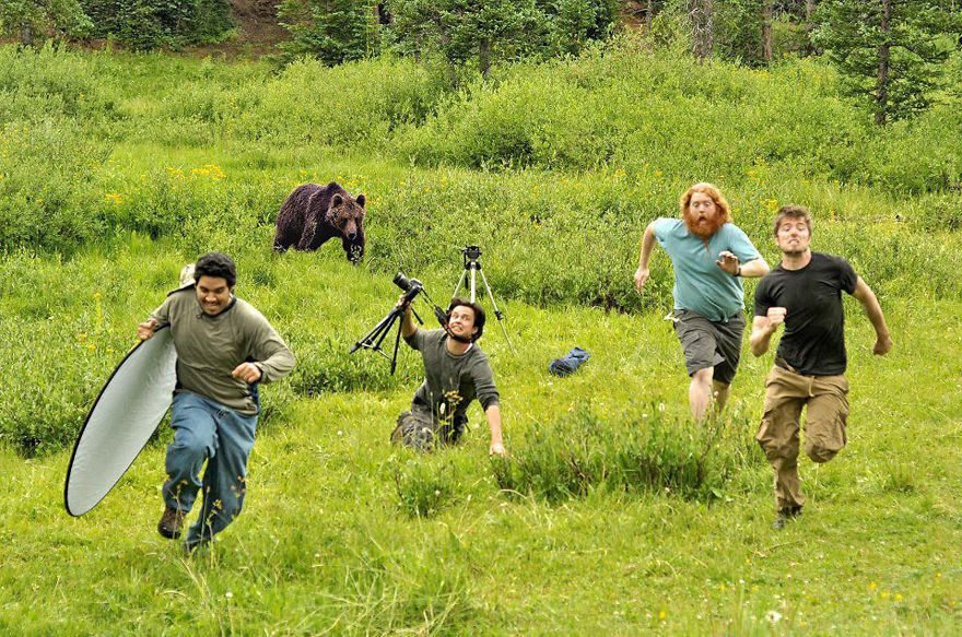 people-running-from-bear